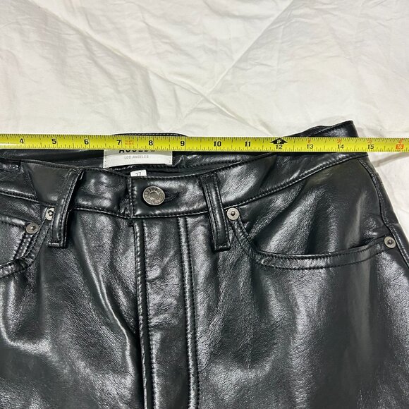 AGOLDE Recycled Leather Lyle Low Rise Slim, 27 - Picture 7 of 11